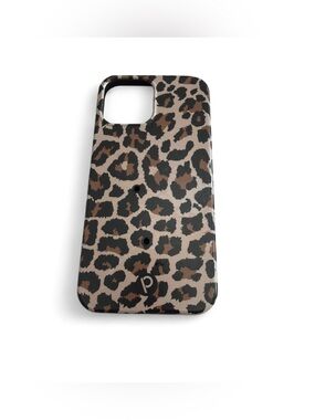 Loopy Leopard Print Protective Phone Case - Brown/Black, iPhone 12 Pro Max